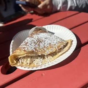 Coconut, chocolate and sponge cake inside