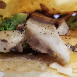 Crepe Montaigne Heart Chicken