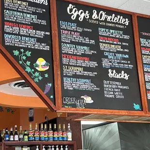 Menu board