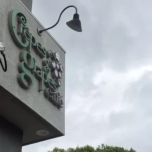 the exterior of the building