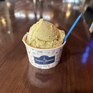 Double Scoop of Gelato ($8) - Cookies n Cream + Pistachio