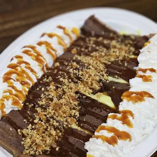 a chocolate dessert on a plate
