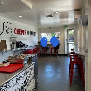 Entrance + some inside seating