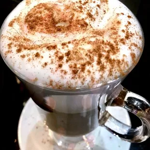 Cappuccino. They made it with the perfect amount of sugar!