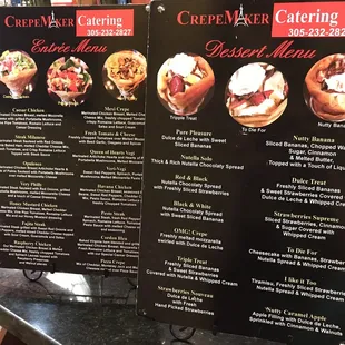 Catering menu