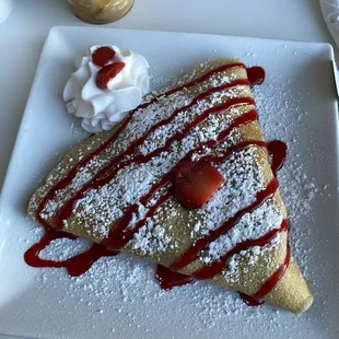 Strawberry and Banana Crepe