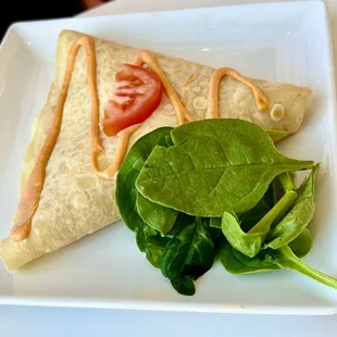 Chorizo and egg Crepes