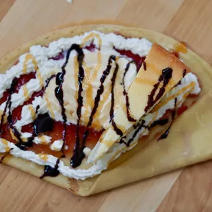 Cheese cake crepe
