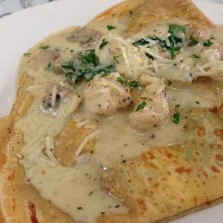 Chicken-Spinach Crepe