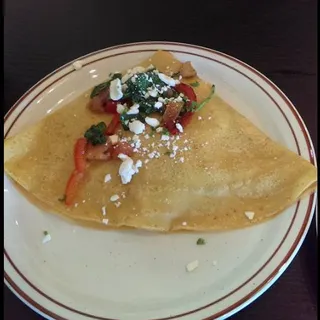 Veggie Spinach Crepe