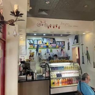 the interior of a restaurant