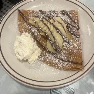 Banana crepe
