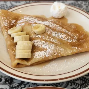 maple banana crepe