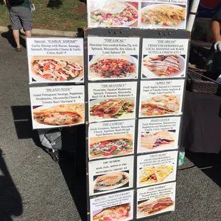 Menu at KCC Farmers Market!