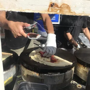 The Works being made