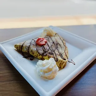 Strawberry and Nutella crepe