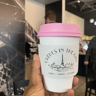 TEA - a hot cup of tea from Crêpes in the City