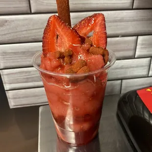 Strawberry chamoyada  Delicious!!!
