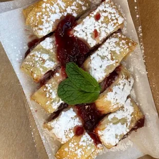 A seasonal crepe-- the Fall-te-Christo! I ate the others always before taking photos occurred to me!