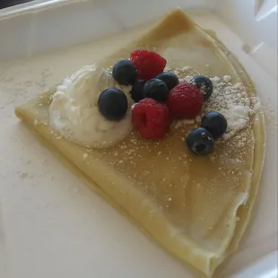 Creambrulee crepe