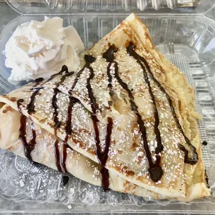 Nutella strawberries banana