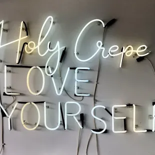 Sign inside