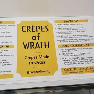 Menu.