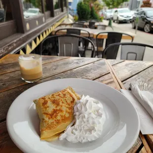 Banana Chocolate Crepe (with walnuts and whipped cream)