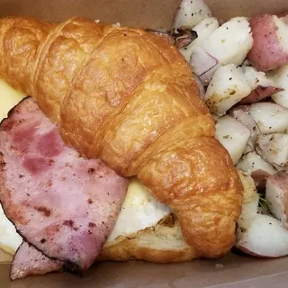 Eggs Croissant Breakfast