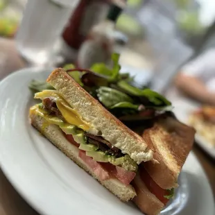 Breakfast sandwich w/salad 10/10