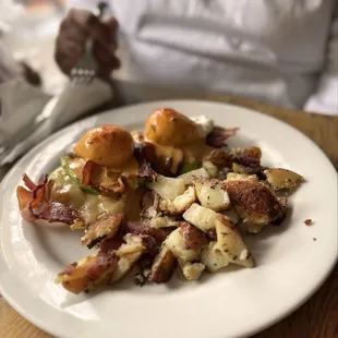 French Benedict (crepes replaced with English muffins)