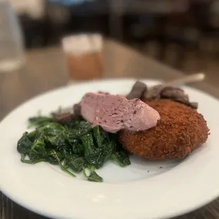 Grilled flat iron steak