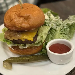 Bistro Burger with bacon