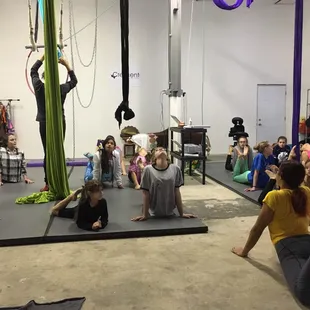 Stretching and core strengthening before every class.