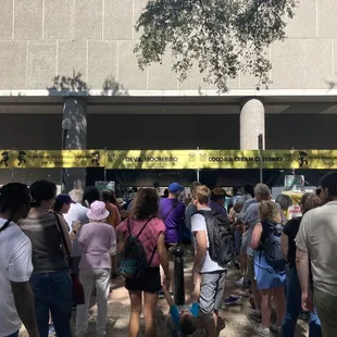 In line for Devil Moon BBQ