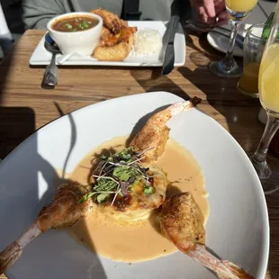 Shrimp stuffed with crab