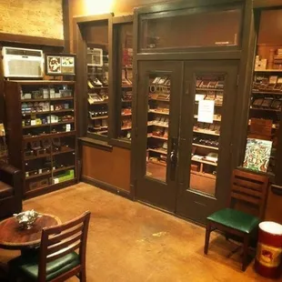 Cigar lounge at Crescent City Cigar Shop