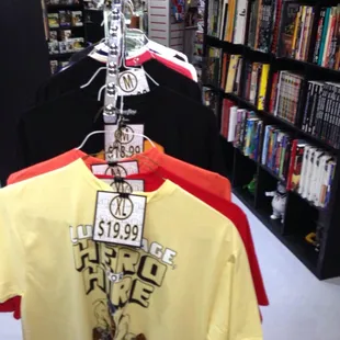 Comic-themed tees for sale