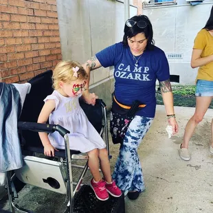 Face painting at PoBoy Fest 2022.