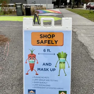 Social distancing signs