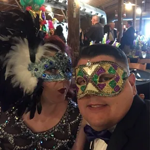 Circle of Friends ball. Got our masks in New Orleans at Crescent City Masks in Pirates Alley!!
