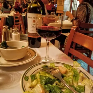 Wine &amp; Salad