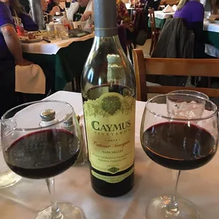 Delicious bottle of Caymus Cabernet Sauvignon