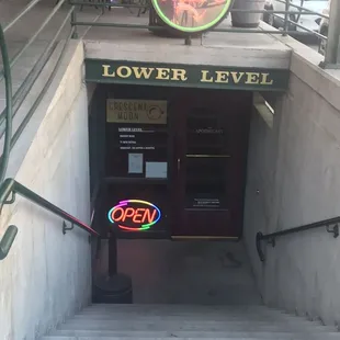 Lower level entryway