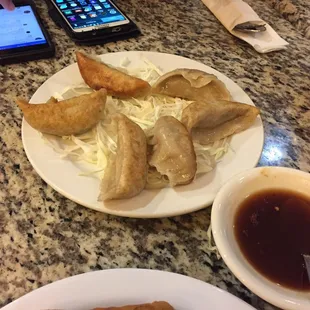 Chicken Potstickers with tasty special dipping sauce