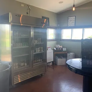 the inside of a refrigerator