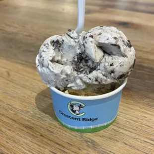 Cookies and cream and graham deluxe kiddie scoop