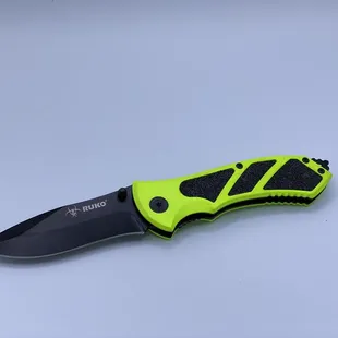 Nebo pocket knife with a window breaking tool.