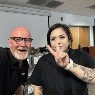 Craig &amp; Christina preparing for the weekly CDCR Correction academy.