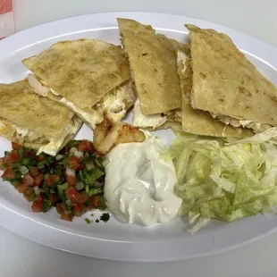 Shrimp quesadillas